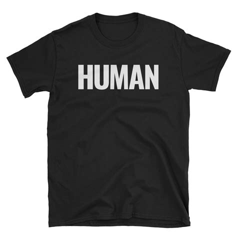 Human T Shirt Labeled