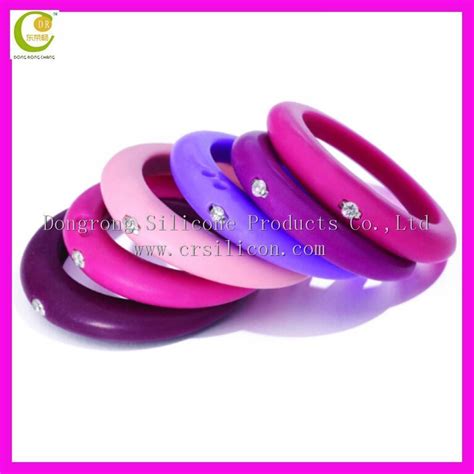 Wholesale Embossed Customized Colorful Silicone Wedding Ring With Intended For Plastic Wedding Bands 
