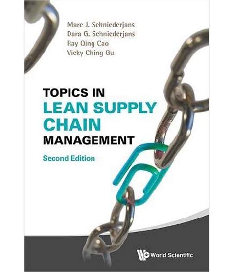Topics In Lean Supply Chain Management Operations Management Operatio