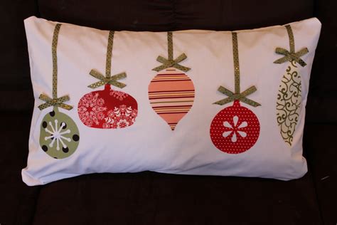 Christmas Pillow Idea Ornament Pillow Keeping It Simple