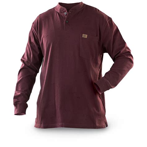 Mens Wrangler® Long Sleeve Henley 118393 Shirts At Sportsmans Guide