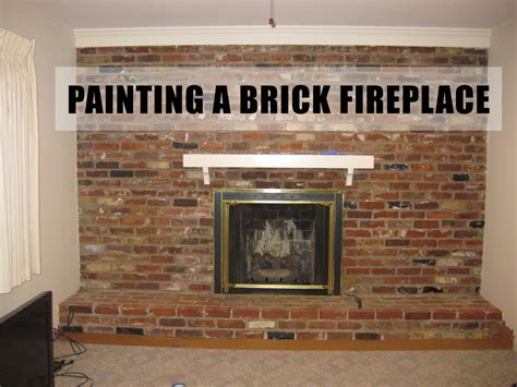 Simple renovation ideas to transform a charmless brick home. According To Jax: {Before/After} Painting a Brick Fireplace