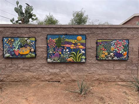 Desert Beauty Triptych Gail T Roberts Studio Tucson Az