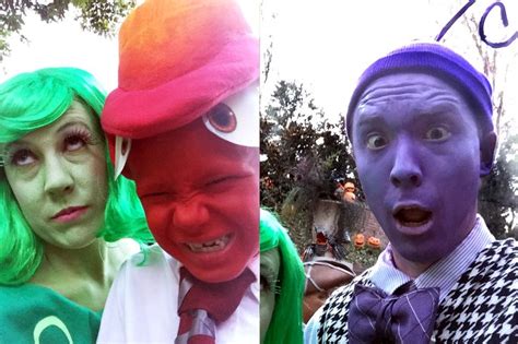 Anger Disgust And Fear Halloween Costumes For Inside Out Characters