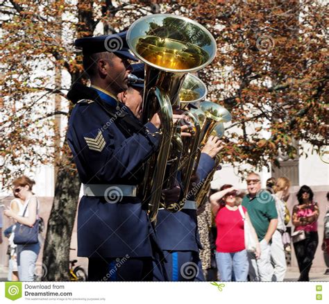 Tuba Players Of Brass Band Editorial Stock Photo Image Of Play 76386238