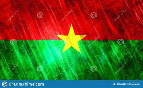 Bandiera Del Burkina Faso Fotografia Stock Immagine Di Base 153806260