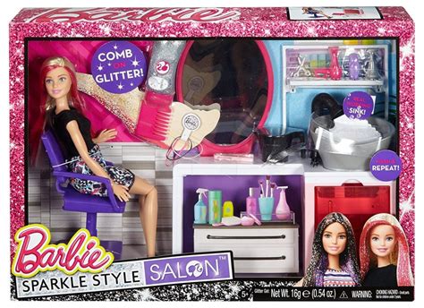 Barbie Sparkle Style Salon And Blonde Doll Playset Barbie Collectibles