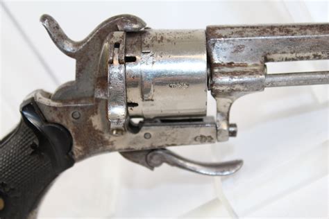 German European Lefaucheux Pinfire Pocket Revolver Antique Firearms 002