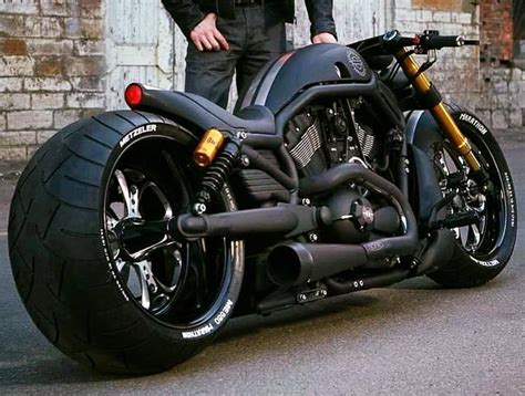 Harley Davidson V Rod Hd Flat Black Bobber Motorcycle Night Rod