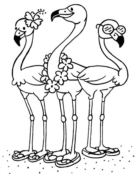 Desenhos Para Colorir De Flamingo Como Fazer Em Casa