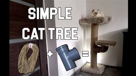 How To Make Easy Cat Scratching Post With Pvc Pipes Rope And Hot Glue