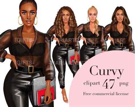 curvy girls clipart curvy woman clipart fashion etsy israel