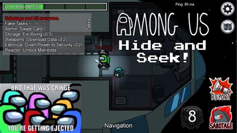 Playing prop hunt in among us! Among Us Hide and Seek!!! - YouTube