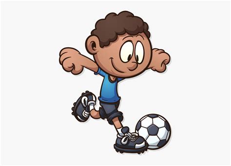 Play Clipart September Football Cartoon Kids Playing Soccer Free