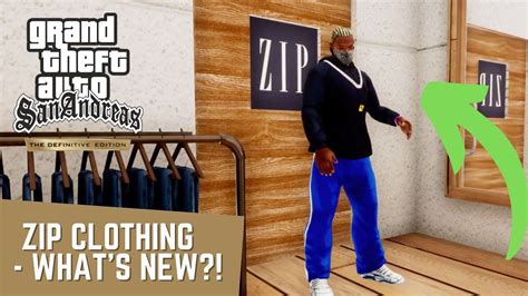 Gta San Andreas Definitive Edition Zip Clothing Store Youtube