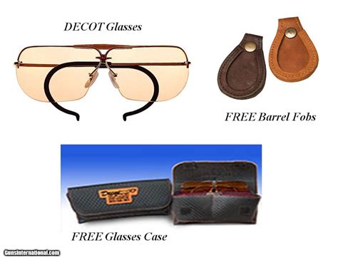 decot hy wyd shooting glasses w case and free shotgun barrel toe fobs 2