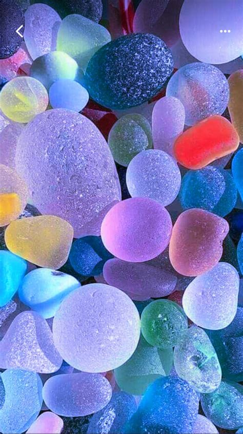 Free Download Beach Glass Pebbles Colourful Wallpaper Iphone Stone