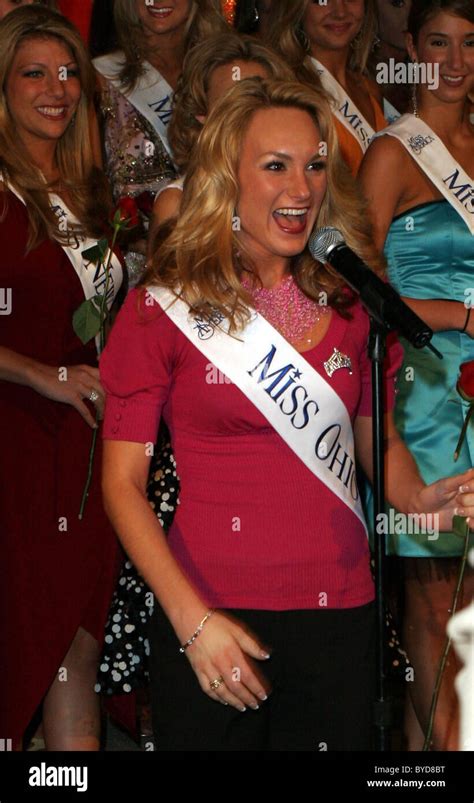miss ohio 2007 miss america contestants arrival ceremony held at aladdin planet hollywood resort