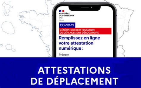 Covid 19 Les Attestations De Déplacement à Télécharger Charente Librefr