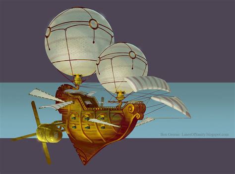 Airship Concept 02 By Mrblackcap On Deviantart Fantasy Drawings