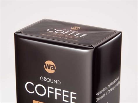 Ground Coffee Packaging 500g 3d Model Pack Wa Design Studio