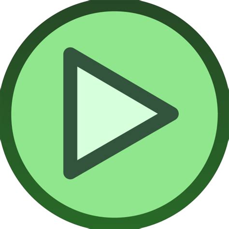 Green Plain Play Button Icon Png Svg Clip Art For Web Download Clip