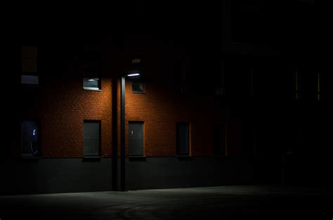 4179x2768 Light Brickwall Darkness Street View Street Light Brick