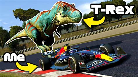 The Funniest Assetto Corsa Mod EVER SURVIVE JURASSIC PARK Racing A T