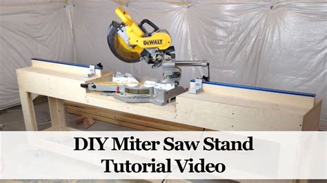 How To Build A Miter Saw Stand Youtube