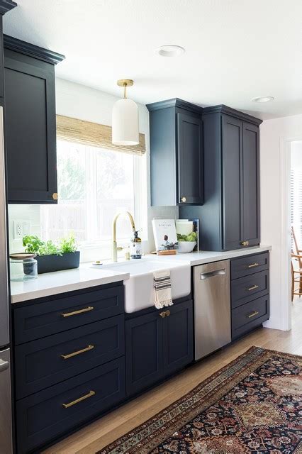 Benjamin moore, hale navy, lavender ice, woodland blue, bathroom cabinet floor and accent inspiration color palette. Benjamin Moore Hale Navy Cabinets - Opendoor