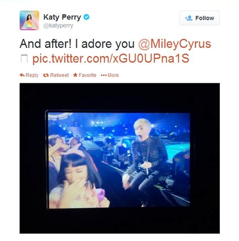 Miley Cyrus Kisses Katy Perry During Her La Bangerz Show [photo] Glambergirlblog