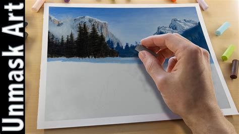 Beautiful Winter Landscape Painting With Soft Pastels Live Tutorial