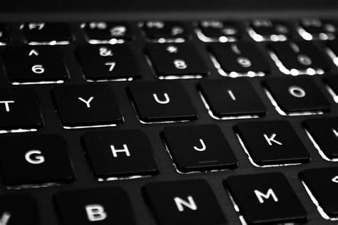 Download Sleek Black Matte Computer Keyboard Wallpaper