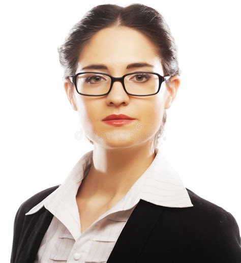 Young Business Woman With Glasses Stock Image Image Of Company Copy 38941981