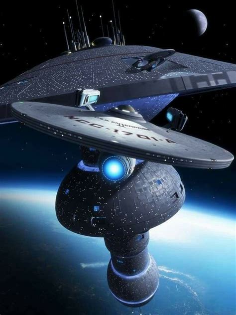 Star Trek Movies Uss Enterprise Ncc A And Spacedock Nave