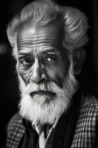 Premium Ai Image Wise Old Man With A Long Gray Beard