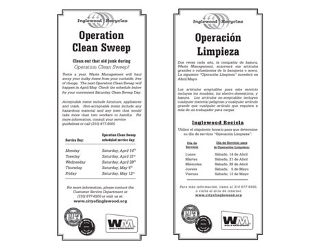 Operation Clean Sweep Operación Limpieza