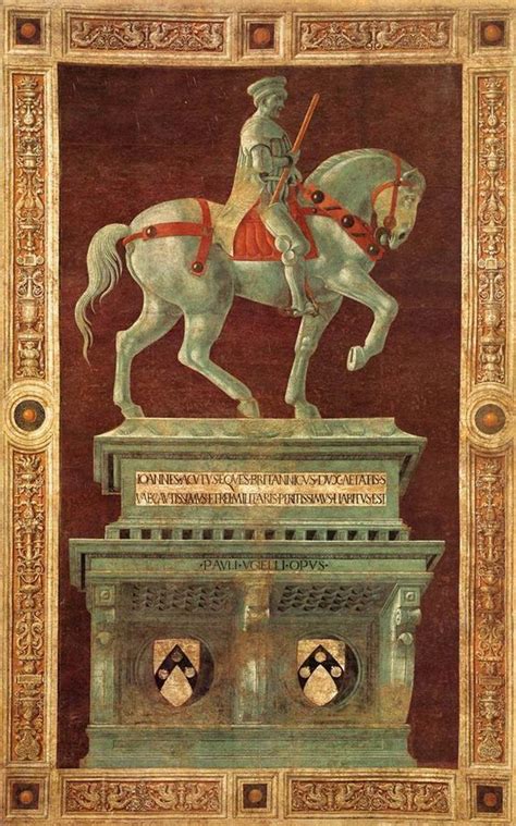 Paolo Ucello Funerary Monument To Sir John Hawkwood 1436 Fresco 820