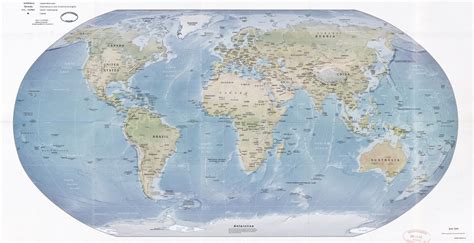 Large Scale Detailed Political Map Of The World With