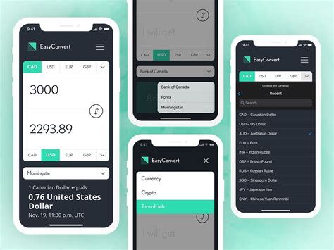 Easyconvert Currency Converter App Concept Uplabs