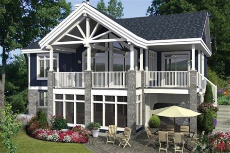 Small cottage plan with walkout house plan 4 bedrooms 2 5 bathrooms 7900 drummond plans small cottage with walkout basement floor lake new california modular homes icf. 43+ Small Lake House Plans Walkout Basement Options 00034 ...