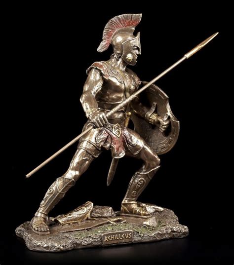 Trojan War Hero Achilleus Holding Spear And Shield Achilles Etsy