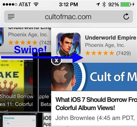 Use A Gesture To Go Back In Ios 7 Beta Ios Tips Cult Of Mac