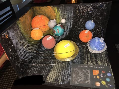 maqueta de sistema solar