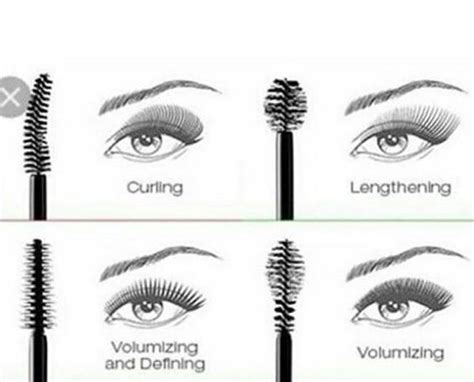 Different Types Of Mascara Brushes Combination Skin Makeup Makeup