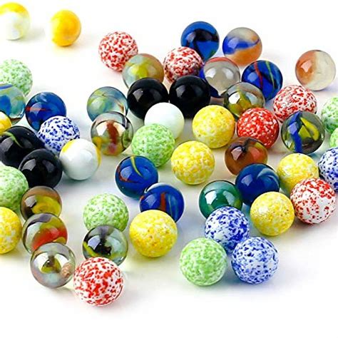 60pcs Colorful Glass Marbles916 Inch Marbles Bulk For Kids Marble