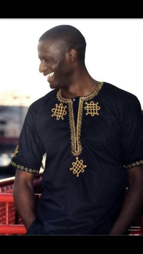Mens Black And Gold Royalty Top African Men Fashion African Fashion