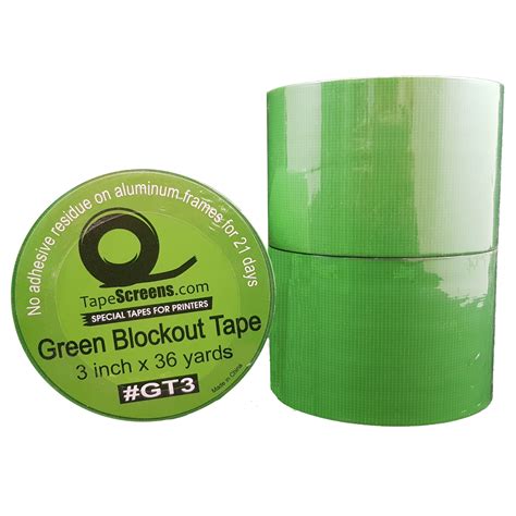 Green Blockout Tape 3 Inch X 36 Yard Single Roll Tape Screens