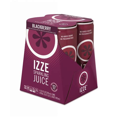 Izze Blackberry Sparkling Juice 84 Fl Oz 4 Count