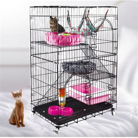 Malaysian cats free adoption (kucing diberi secara percuma). READY STOCK!! 61x43x100cm 3 Level Pet Cage Cat Cage ...